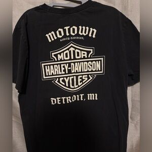 Harley-Davidson Black Men's Shirt Motown Detroit